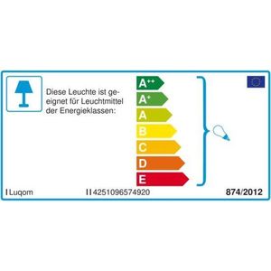 Lindby hanglamp Stannis, 75 cm, wit, 4-lamps, textiel