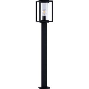 Lucande - Tuinpad verlichting - 1licht - aluminium, glas - H: 100 cm - E27 - grafietgrijs (RAL 840-M)