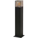 Lucande - Sokkellamp - 1licht - Aluminiu - Kunststof - H: 50 cm - E27 - Grafietgrijs