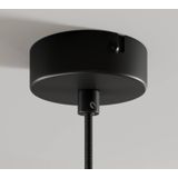 Arcchio - hanglamp - 1licht - staal - H: 28 cm - E27 - zwart, wit