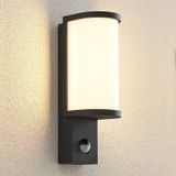 Lucande Jokum LED buiten wandlamp, IP54, sensor