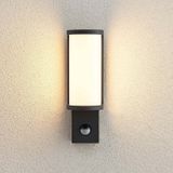 Lucande Jokum LED buiten wandlamp, IP54, sensor