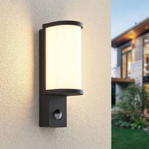 Lucande - Jokum LED BuitenWandlamp w/Sensor Graphite