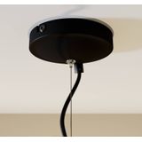 Lucande Anjita hanglamp, glazen kappen, 3-lamps