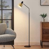 Lindby - Vlada - Vloerlamp - Matt Brass/Matt Black - E27 Fitting