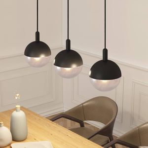 Lucande - Dustian 3 Hanglamp Black