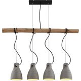 Lindby Grima hanglamp van beton, 4-lamps