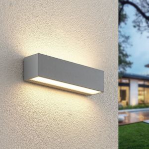 Lucande - led Wandleuchte außen 'Lengo' aus Aluminium von