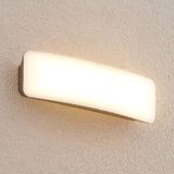 Lucande - LED Wandlamp Buiten - 1licht - Aluminiu - Polycarbonaat - H: 4.3 cm - Antracie - Wit