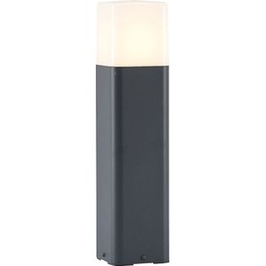Lucande - Sokkellamp - 1licht - aluminium, polycarbonaat - H: 50 cm - E27 - antraciet, wit