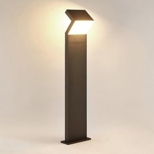 Arcchio - LED buitenlamp - 1licht - aluminium, kunststof - H: 100 cm - donkergrijs - Inclusief lichtbron