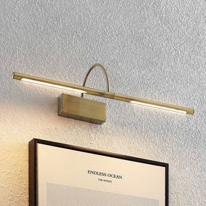 Lucande - Fehmke - LED Wandlamp - Antiek Messing