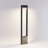 Lucande - LED buitenlamp - aluminium, kunststof, beton - H: 100 cm - donkergrijs, lichtgrijs