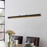 Lindby Solvina LED eettafel-hanglamp, langwerpig