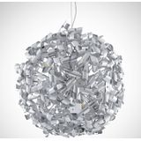 Lindby - hanglamp - 9 lichts - metaal, aluminium - H: 58 cm - E14 - chroom