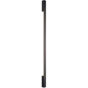 Arcchio - LED Wandlamp - 2 Lichts - Aluminium - H: 130 cm - Zwart - Inclusief Lichtbronnen