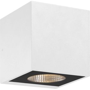 Arcchio - LED Wandlamp Buiten - 1licht - Drukgegoten Aluminium - H: 12.5 cm - Wit