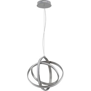 Lindby - Hanglampen - 1licht - staal, aluminium, siliconen - nikkel - Inclusief lichtbron