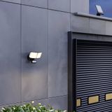 PRIOS - solar buitenlamp - 1licht - kunststof - H: 17.2 cm - zwart, wit - Inclusief lichtbron
