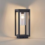 Lindby - Sokkellamp - 1licht - aluminium, kunststof - H: 35 cm - E27 - donkergrijs