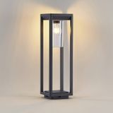 Lindby - Sokkellamp - 1licht - aluminium, kunststof - H: 50 cm - E27 - donkergrijs