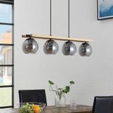 Lindby Philika glas-hanglamp, 4-lamps