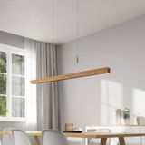 Lindby Alimara LED hout-hanglamp, 138 cm