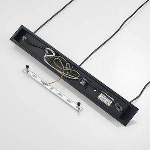 Lucande - hanglamp - 3 lichts - ijzer - E27 - zwart