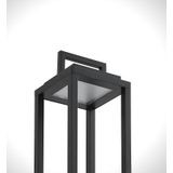 Lucande - Terraslampen- met Touchdimmer - 1licht - Drukgegoten Aluminium - H: 33.5 cm - Zwart