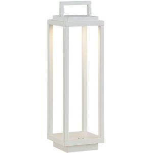 Lucande LED buitenlamp Mirina, wit, oplaadbare batterij, touchdimmer