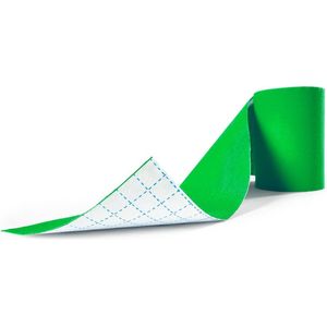 1x PREMIUM kinesiotape sporttape, elastische kwaliteitsbandage, 100% geweven katoen, waterafstotend, rollengte 5m, breedte 10cm, lichtgroen