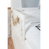 Ticaa Hausbett »Traumhaus«, Hausbett, aus Kiefer Massivholz, inkl. Rollrost