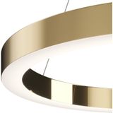 Maytoni Saturno LED hanglamp, ringvorm, messing