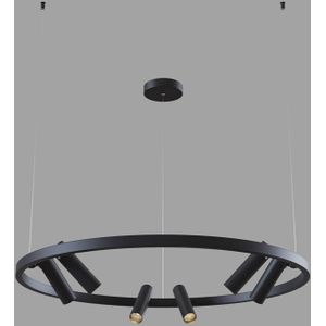 Satellite Integrierte LED-Deckenpendelleuchte Schwarz