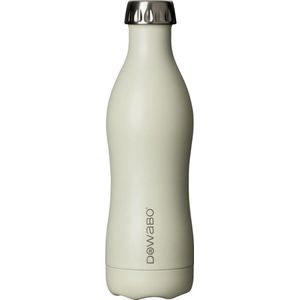 Dowabo© RVS Thermosfles 500 ml - Drinkfles - Thermoskan - Koolzuurhoudende Dranken - Lekvrij - Dubbelwandig - BPA Vrij – Thermosfles voor bruisende Drankjes, Outdoor, Werk, Sport, School, Fitness - Beige