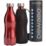 Dowabo thermosfles dubbelwandig Pure Steel - 750 ml - Zilver