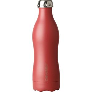 Dowabo© RVS Thermosfles 500 ml - Drinkfles - Thermoskan - Koolzuurhoudende Dranken - Lekvrij - Dubbelwandig - BPA Vrij – Thermosfles voor bruisende Drankjes, Outdoor, Werk, Sport, School, Fitness - Rood