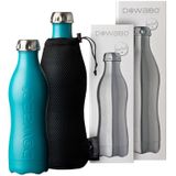 Dowabo drinkfles Earth Collection enkelwandig Petrol - 1200 ml - Blauw