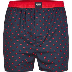 Happy Shorts - Wijde Boxershort - Rood - 100% Geweven Katoen
