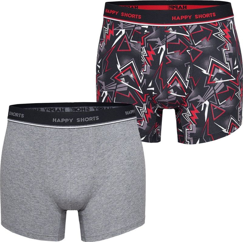 Happy - Boxershorts - Graffiti Print - 2-pack - Katoen/Elastaan