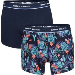 Happy Shorts - 2-Pack - Boxershorts - Multicolor - 95% Katoen / 5% Elastaan