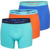 Happy Shorts - D911 - Boxershorts - Effen Kleuren - Multipack van 3 Stuks