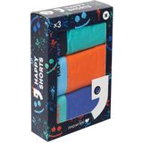 Happy Shorts - D911 - Boxershorts - Effen Kleuren - Multipack van 3 Stuks