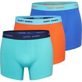 Happy Shorts - D911 - Boxershorts - Effen Kleuren - Multipack van 3 Stuks