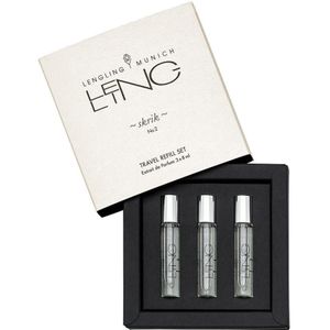 LENGLING MUNICH Unisex geuren No 2 Skrik Travel Refill Set Extrait de Parfum