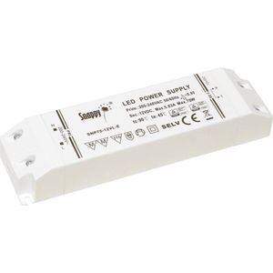 Dehner Elektronik Snappy SNP75-12VL-E LED-transformator Constante spanning 75 W 0 - 5.83 A 12 V/DC Niet dimbaar, Geschikt voor meubels 1 stuk(s)