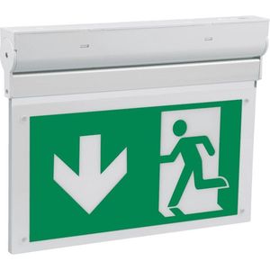 Nooduitgang verlichting bord L-lux Eco, met pictoset