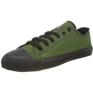 Ethletic Fair Trainer Black Cap Low Cut Unisex Sneakers, Camping Green Jet Black