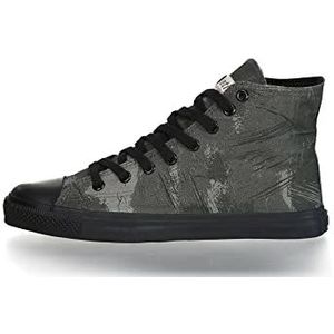 Ethletic Unisex Hi Fair Trainer Black Cap Fair Sneaker | Veganistisch | Duurzaam, Dove Camo Olive Jet Zwart