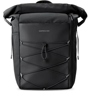 Kapten & Son laptoprugzak / Rugtas / Schooltas 16 inch Yoho Zwart
